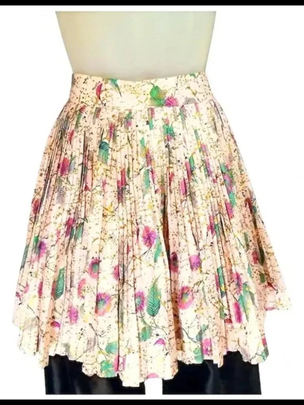 50s Vintage Atomic Pleated Half Apron Pinup Girl Photoshoot NWOT - Picture 2 of 9